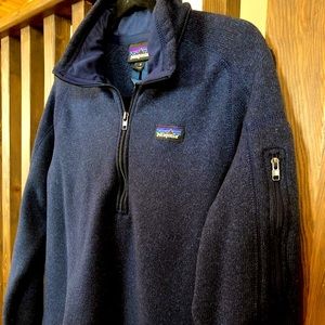 Patagonia Women’s Better Sweater Fleece 1/4 Zip in Navy. Size M. Gently loved :)